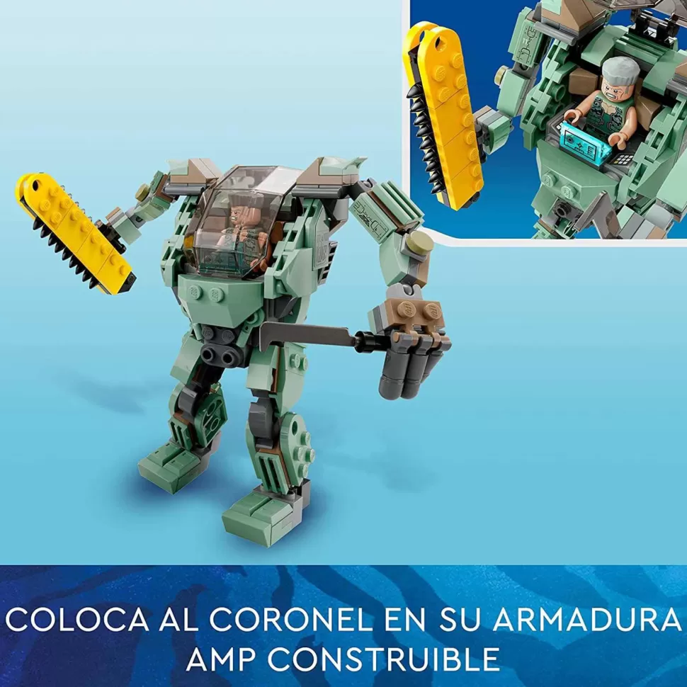 * Avatar Neytiri Y Thanator Vs. Quaritch Con Armadura Amp 75571* Juegos De Construcción