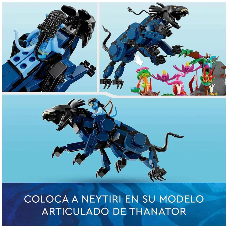 * Avatar Neytiri Y Thanator Vs. Quaritch Con Armadura Amp 75571* Juegos De Construcción