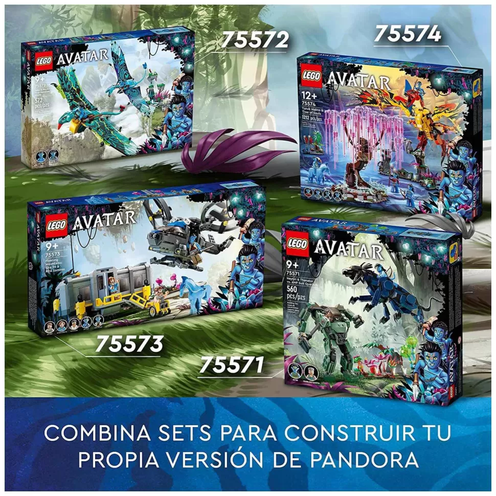 * Avatar Neytiri Y Thanator Vs. Quaritch Con Armadura Amp 75571* Juegos De Construcción