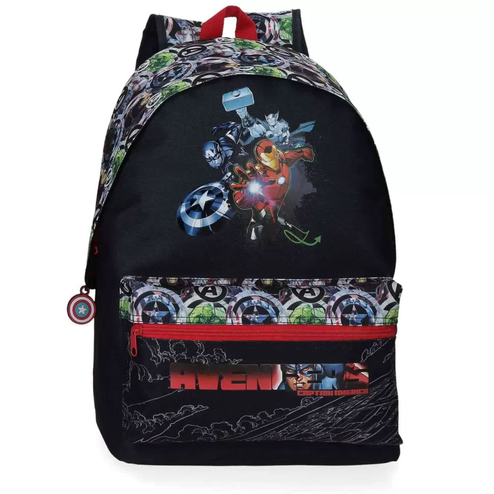 Avengers Vuelta Al Cole^ Armour Up Mochila Azul Adaptable A Carro 42 Cm