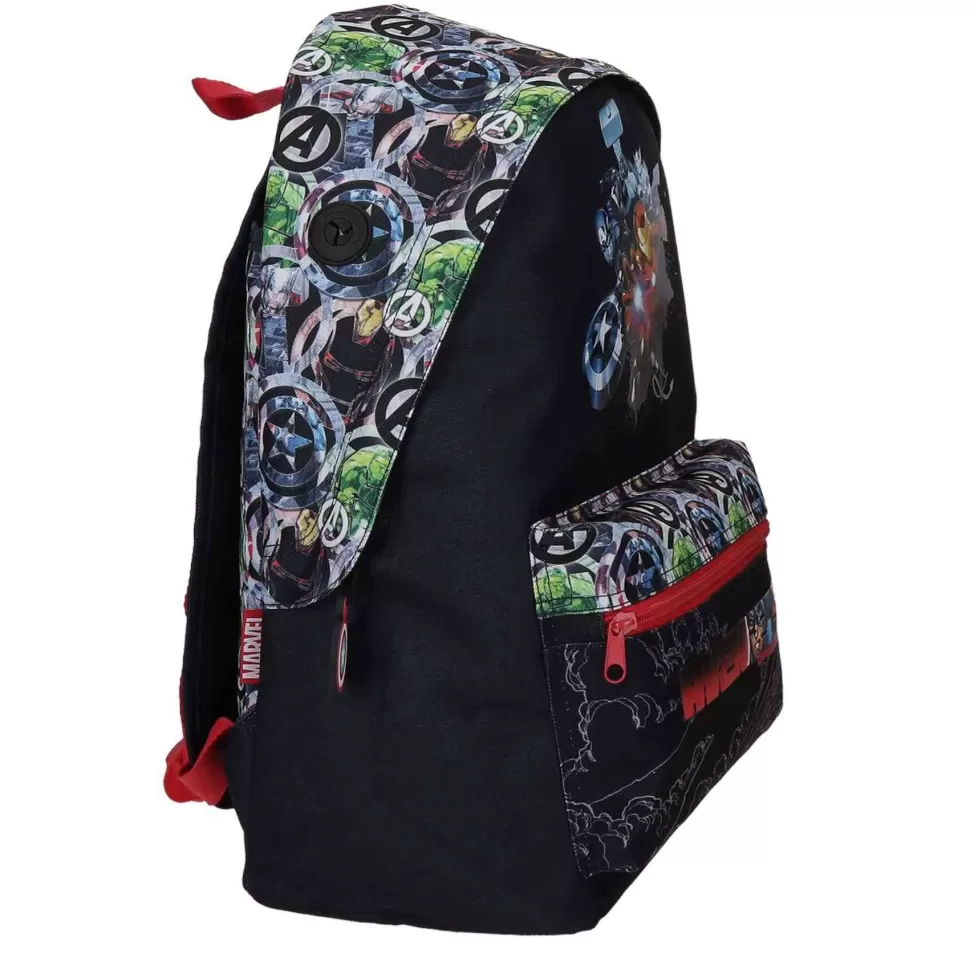Avengers Vuelta Al Cole^ Armour Up Mochila Azul Adaptable A Carro 42 Cm