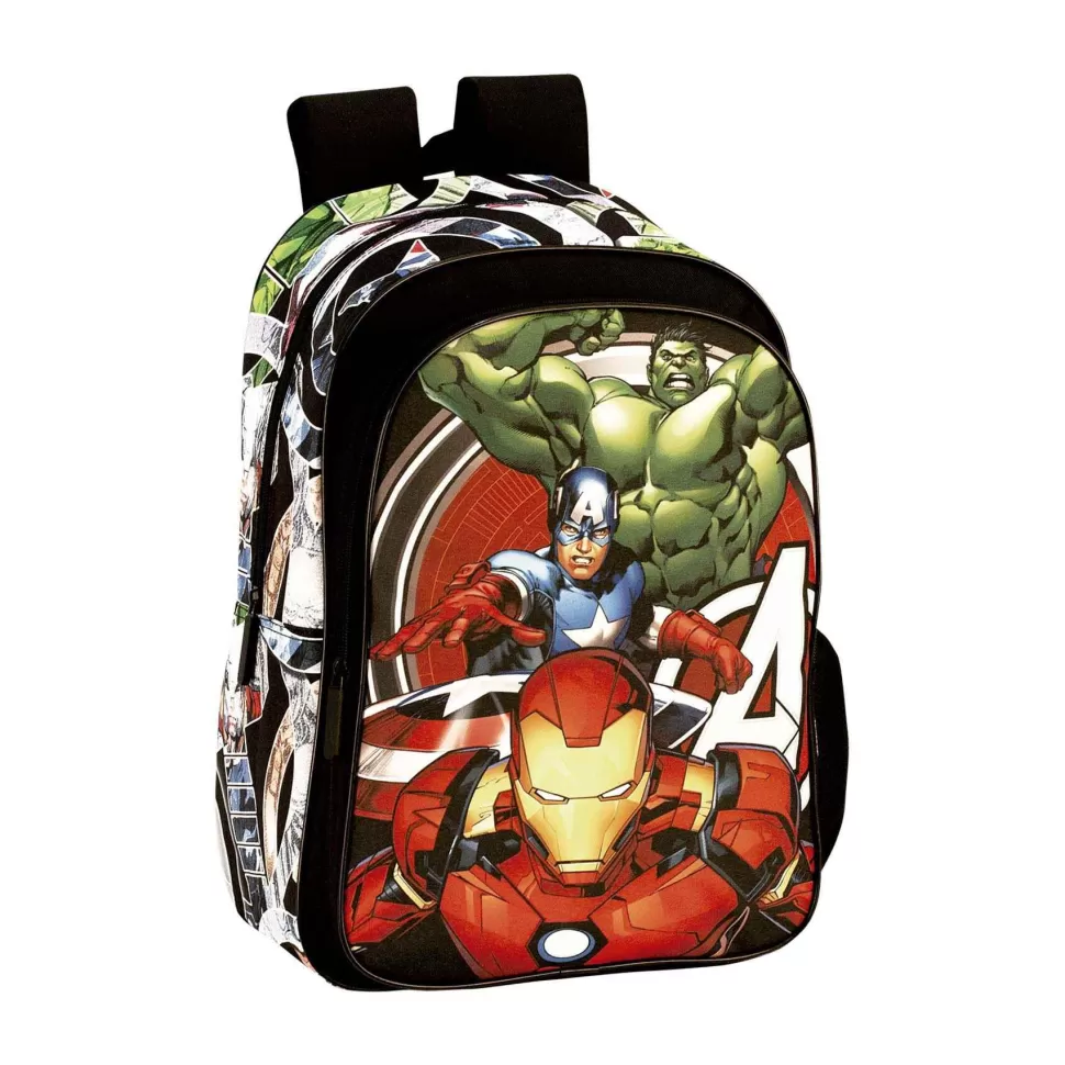 Avengers Vuelta Al Cole^ Cosmic Mochila Junior Adaptable A Carro 43 Cm