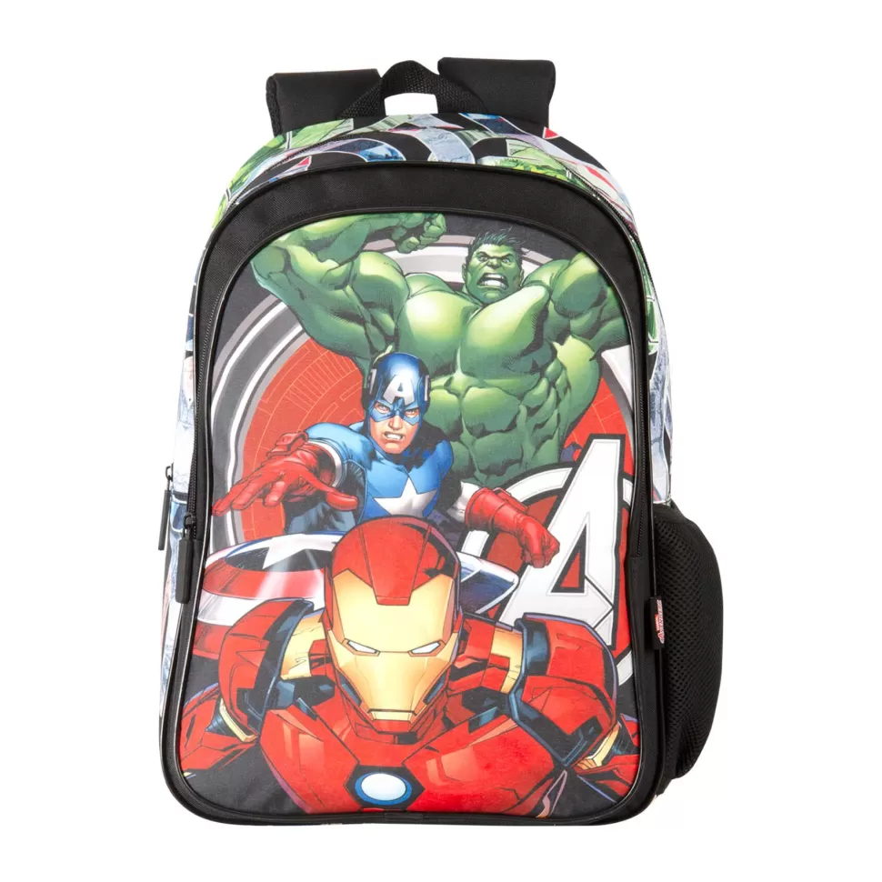 Avengers Vuelta Al Cole^ Cosmic Mochila Junior Adaptable A Carro 43 Cm