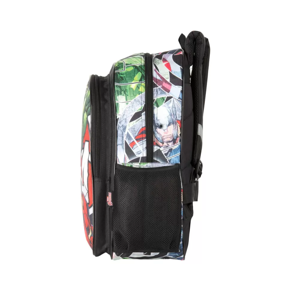Avengers Vuelta Al Cole^ Cosmic Mochila Junior Adaptable A Carro 43 Cm
