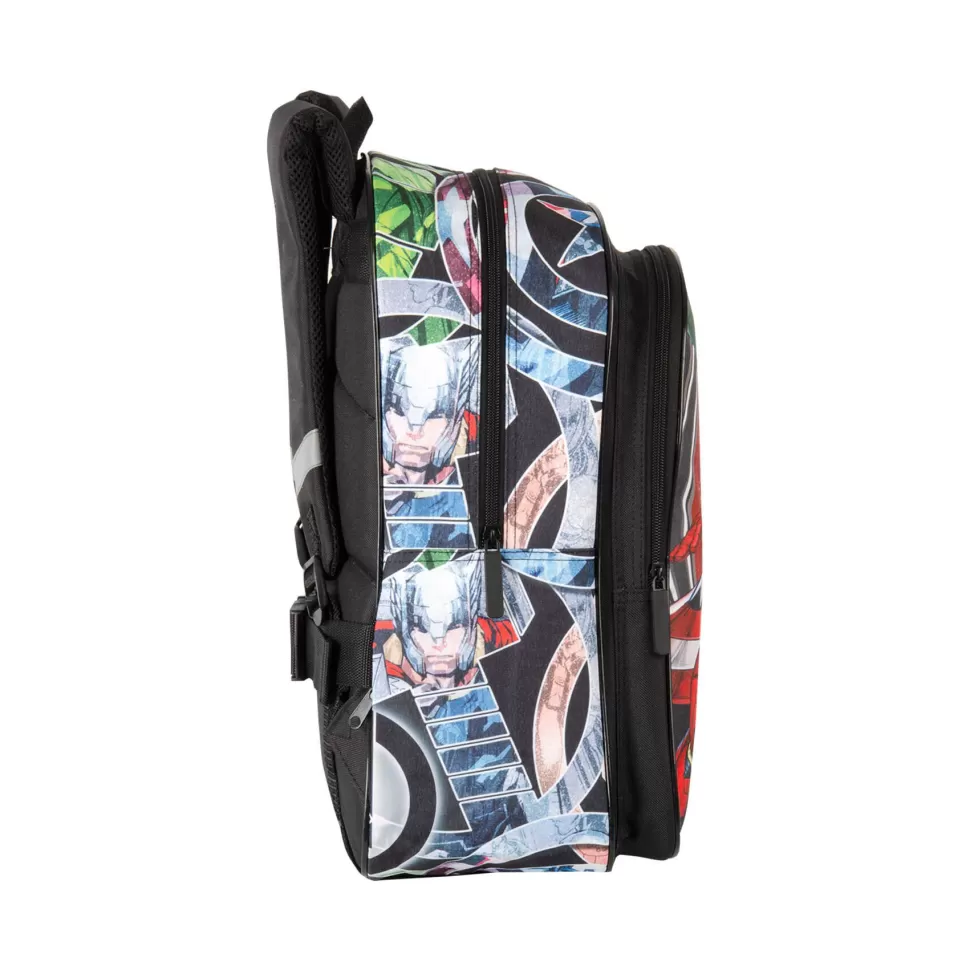 Avengers Vuelta Al Cole^ Cosmic Mochila Junior Adaptable A Carro 43 Cm