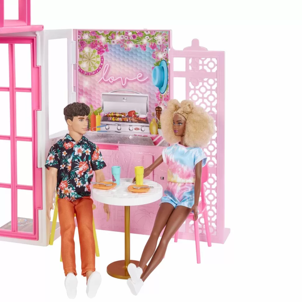 Barbie Casa De Muñecas 2 Pisos Amueblada Juguete 3 Anos* Muñecas