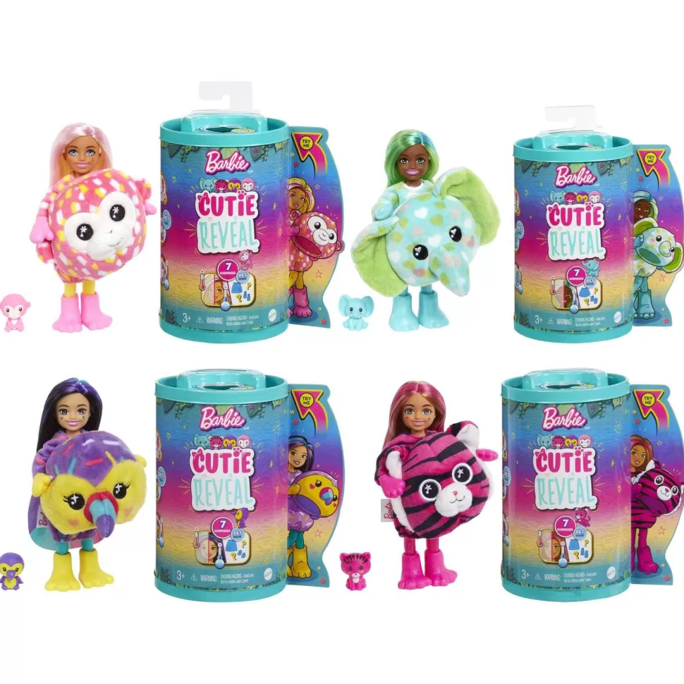 Barbie Muñecas^ Chelsea Cutie Reveal Jungla Muneca Sorpresa Surtida 3 Anos