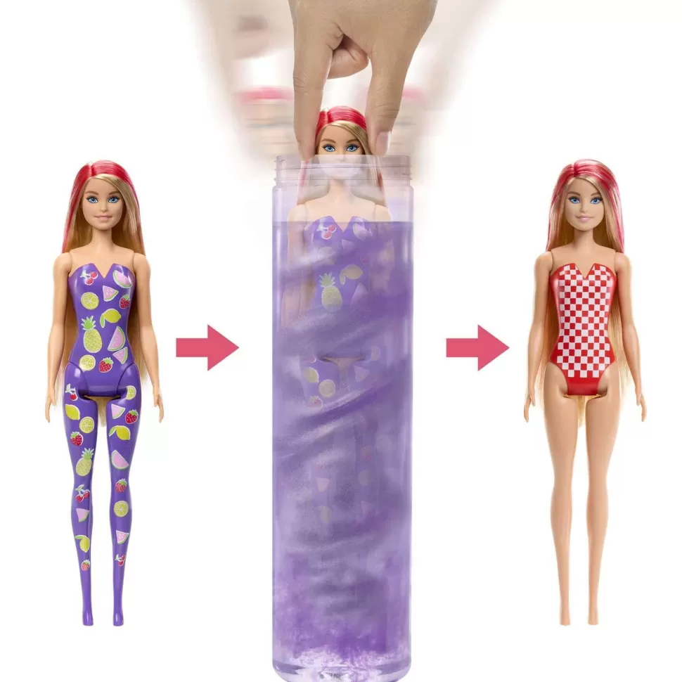 Barbie Muñecas^ Color Reveal Frutas Muneca Revela Colores Con Agua 3 Anos