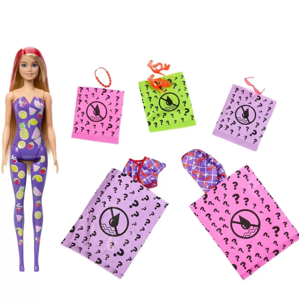 Barbie Muñecas^ Color Reveal Frutas Muneca Revela Colores Con Agua 3 Anos