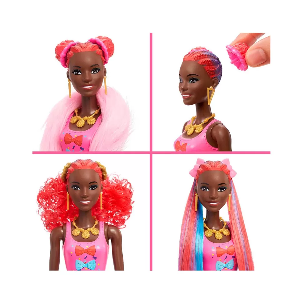 Barbie Muñecas^ Color Reveal Peinados Lazos
