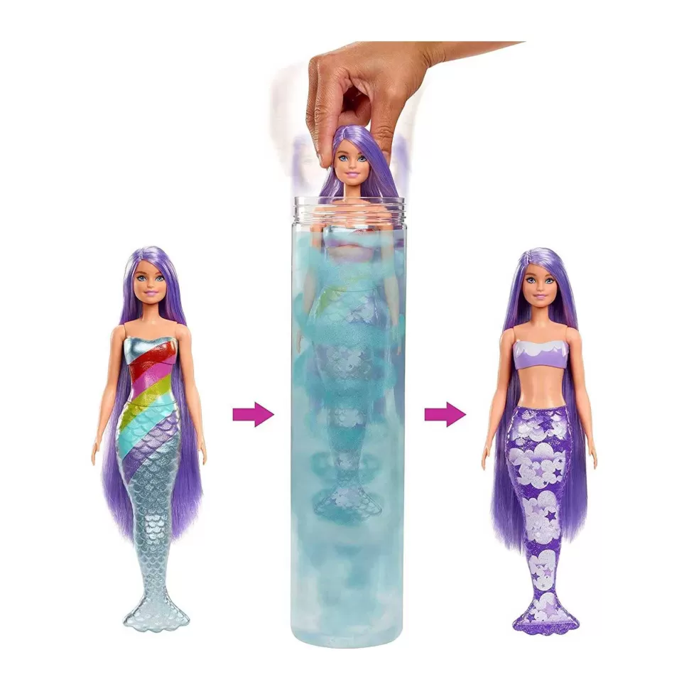 Barbie Muñecas^ Color Reveal Sirena Arcoiris Diferentes Modelos