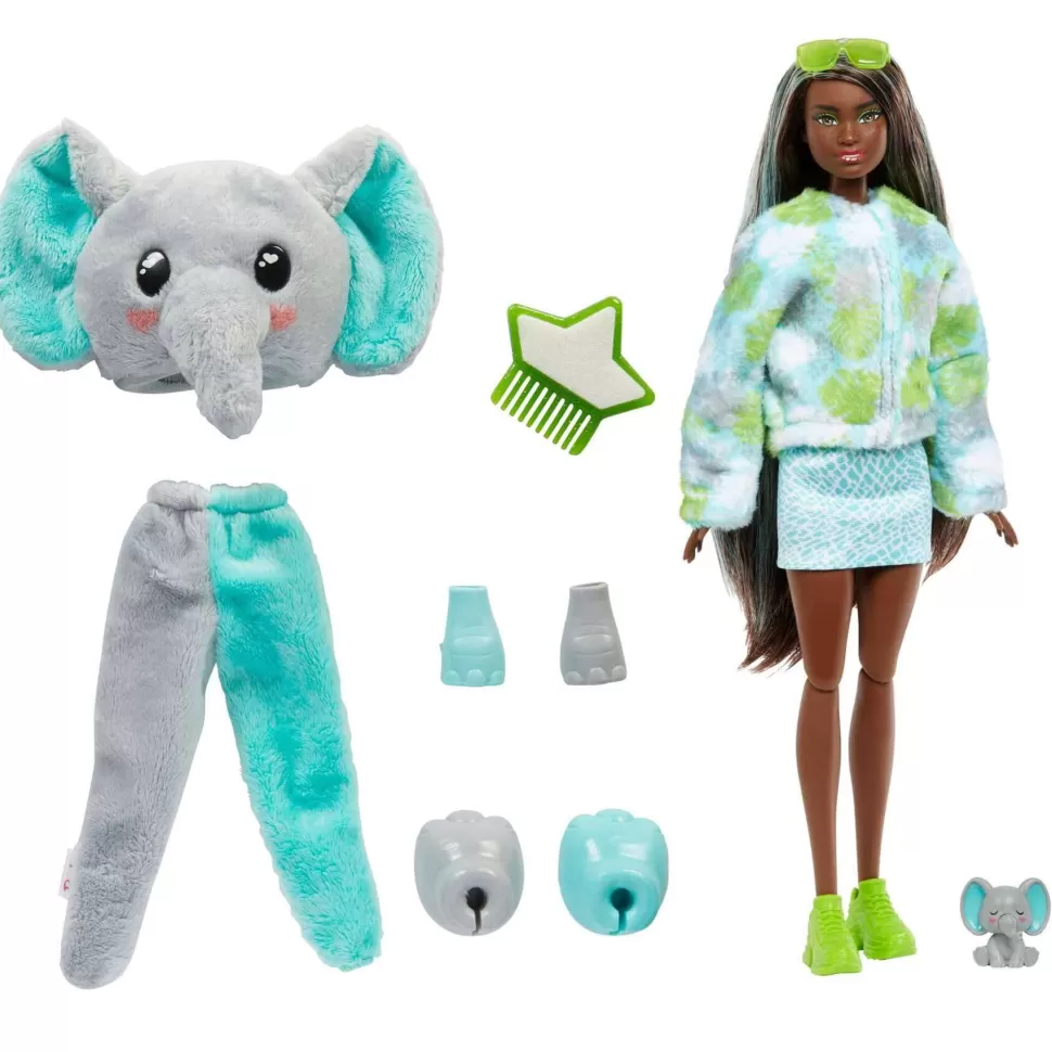 Barbie Vehículos Y Radio Control^ Cutie Reveal Jungla Muneca Elefante Con Sorpresas 3 Anos