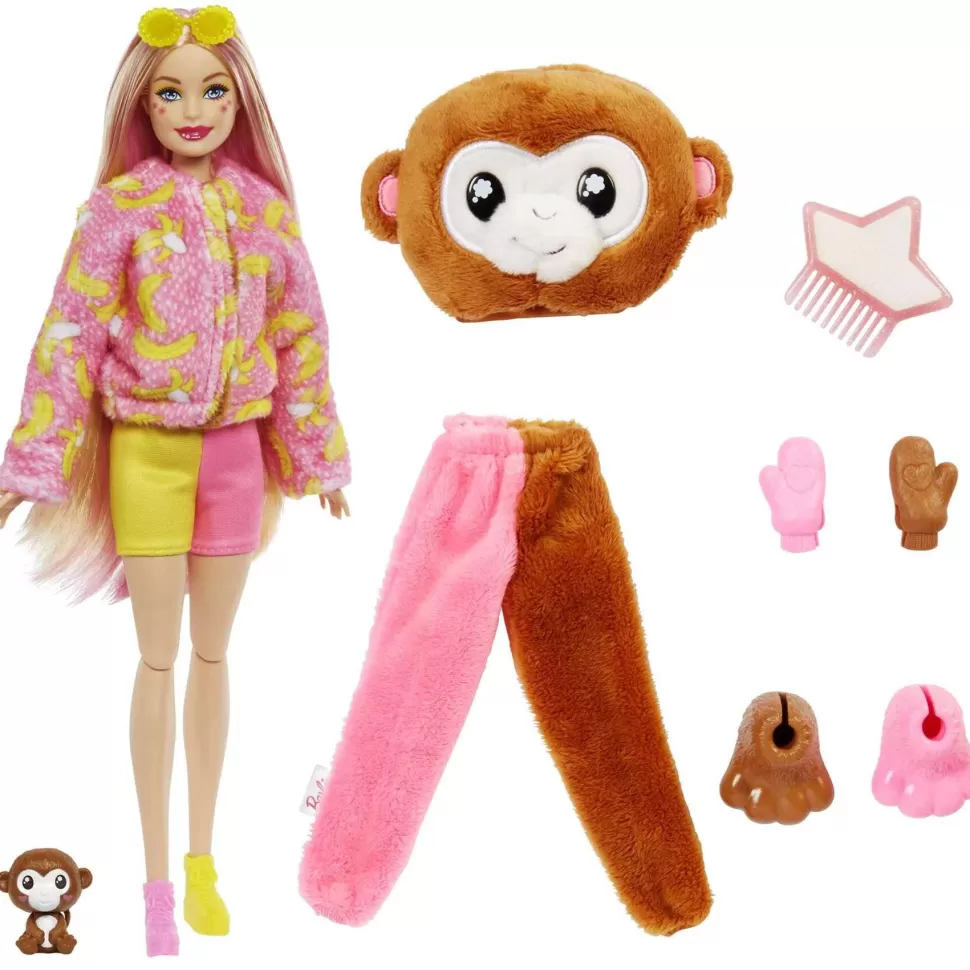 Barbie Cutie Reveal Jungla Muneca Mono Con Sorpresas 3 Anos* Muñecas