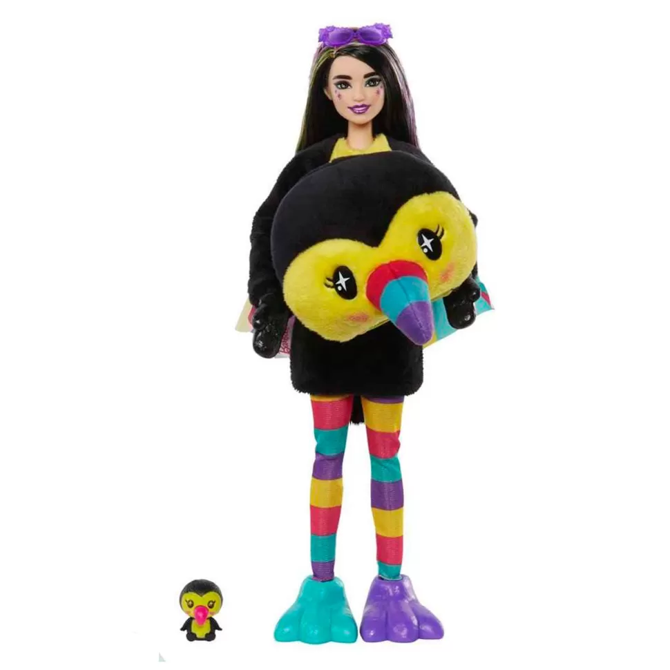Barbie Muñecas^ Cutie Reveal Jungla Muneca Tucan Con Sorpresas 3 Anos