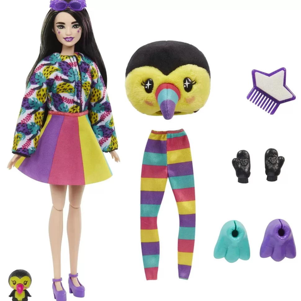 Barbie Muñecas^ Cutie Reveal Jungla Muneca Tucan Con Sorpresas 3 Anos