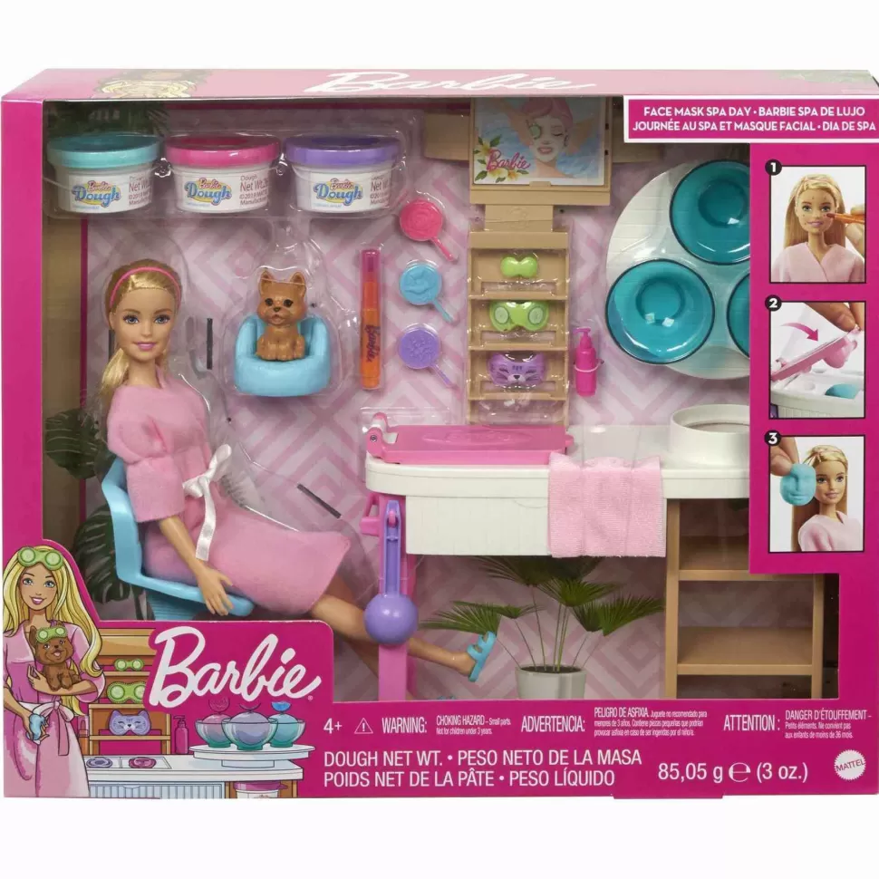 Barbie Muñecas^ Dia De Spa Muneca Con Accesorios 4 Anos