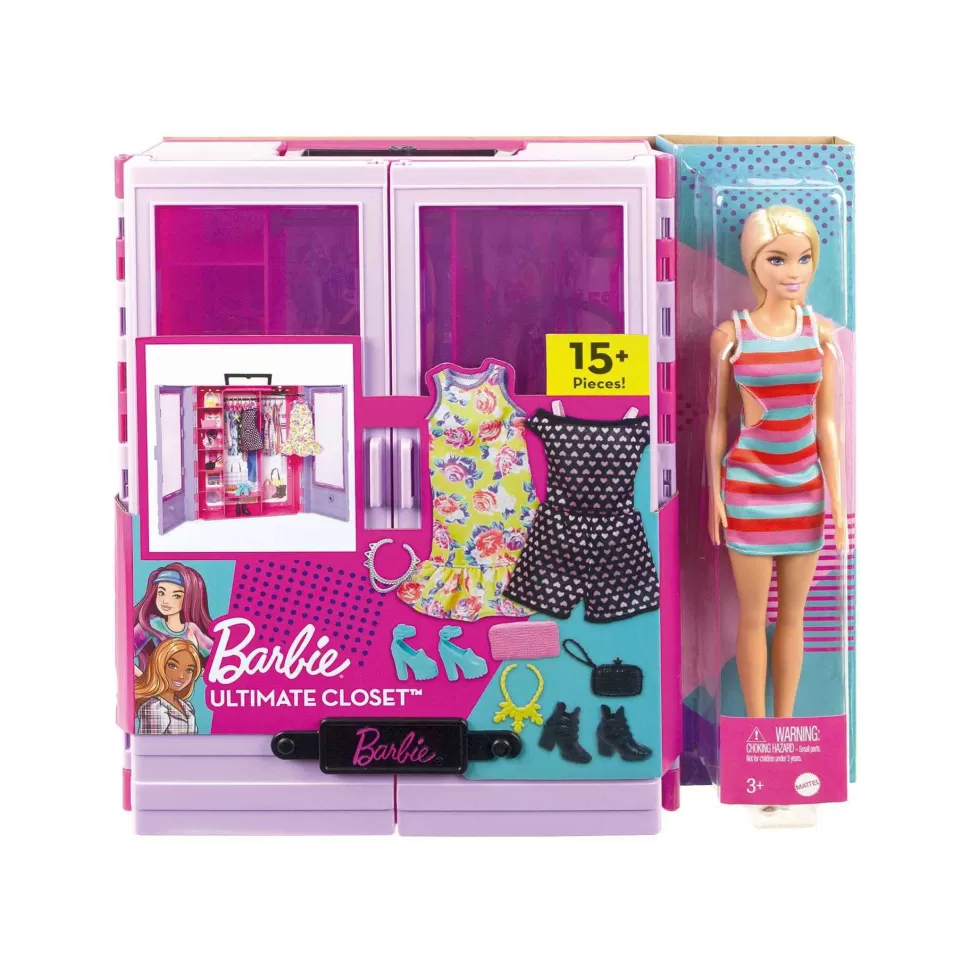 Barbie Muñecas^ Fashionista Armario Portatil Con Muneca Y Complementos 3 Anos