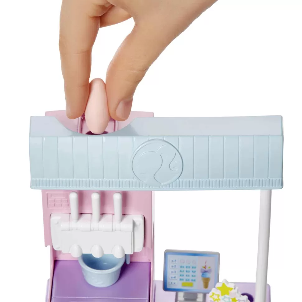 Barbie Heladeria Muneca Rubia Y Accesorios Juguete 4 Anos* Muñecas