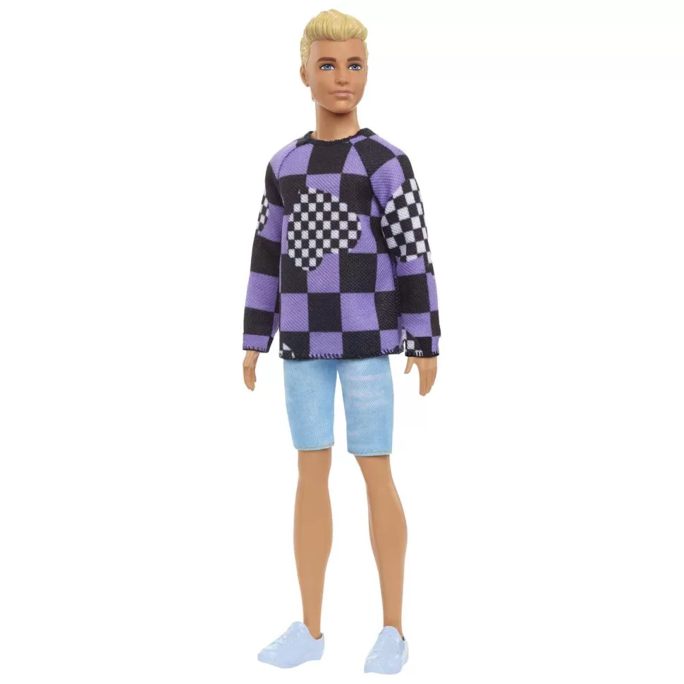 Barbie Muñecas^ Ken Fashionista Muneco Sudadera Corazones 3 Anos