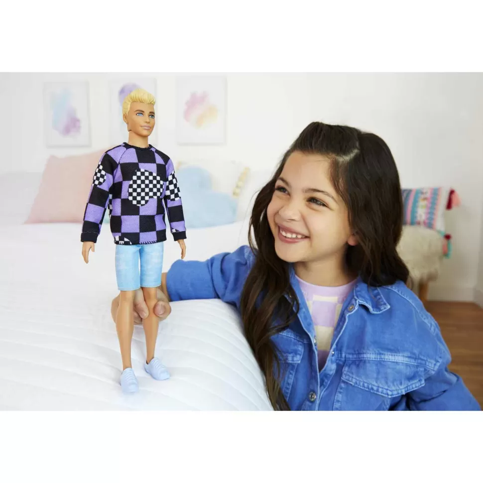 Barbie Muñecas^ Ken Fashionista Muneco Sudadera Corazones 3 Anos