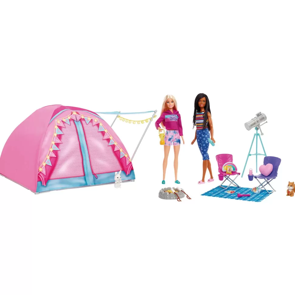 Barbie Muñecas Malibu Y Brooklyn Con Tienda De Campana 3 Anos* Muñecas