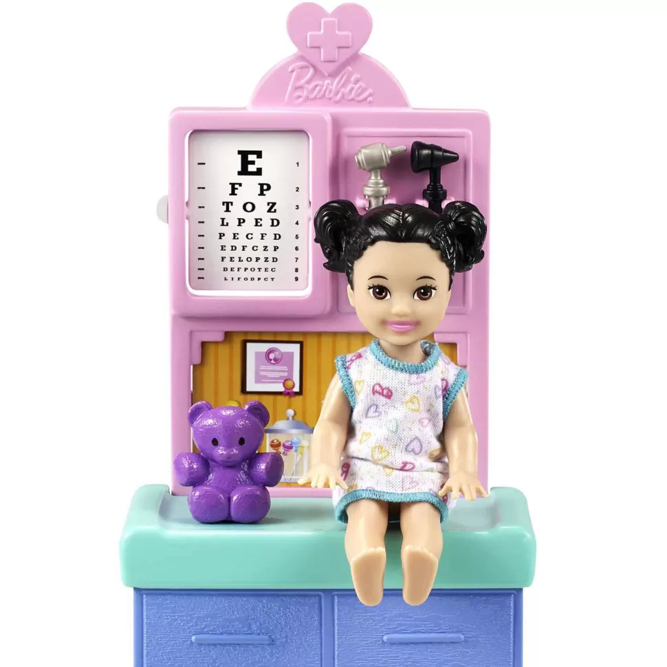 Barbie Muñecas^ Muneca Pediatra Con Bebe Y Accesorios 3 Anos