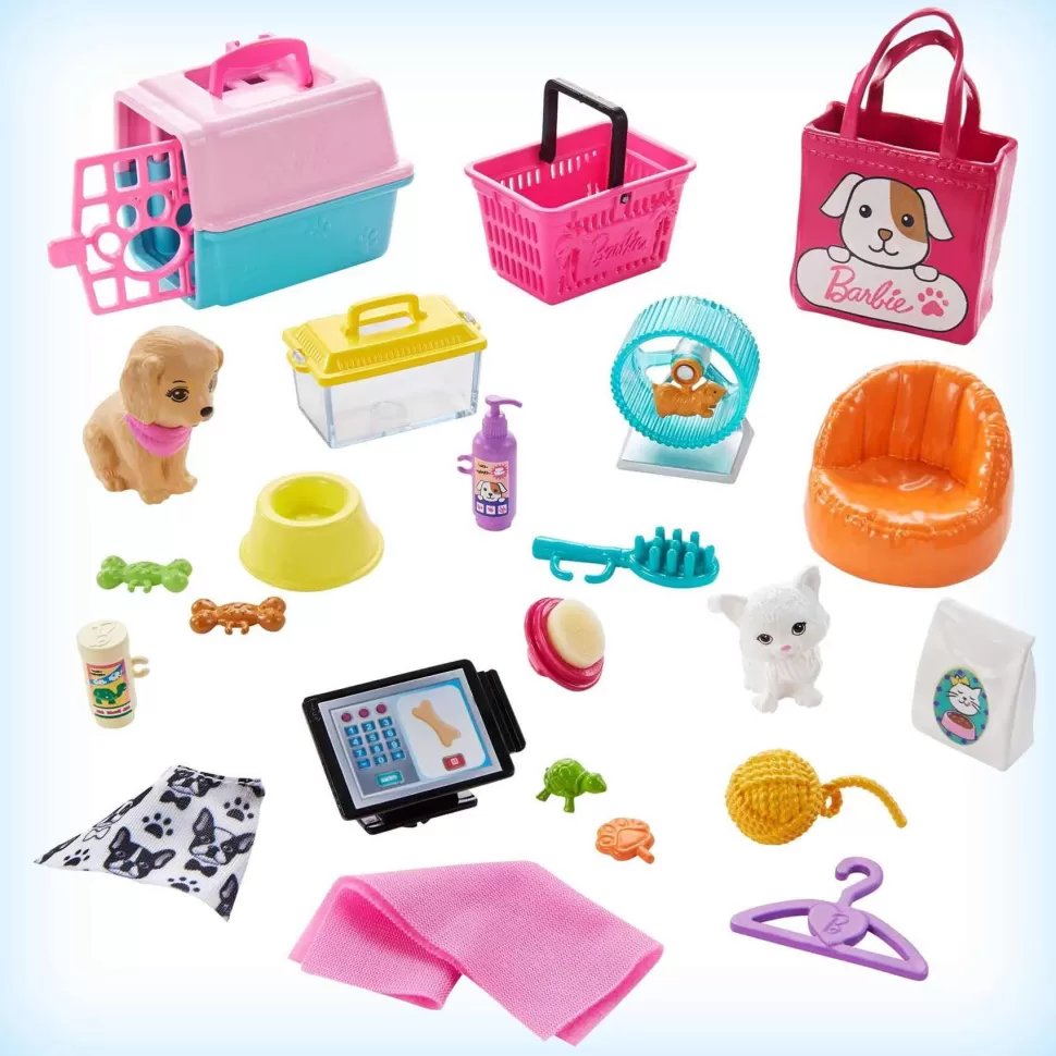 Barbie Muñecas^ Tienda De Mascotas Muneca Y Accesorios Para Mascotas 3 Anos