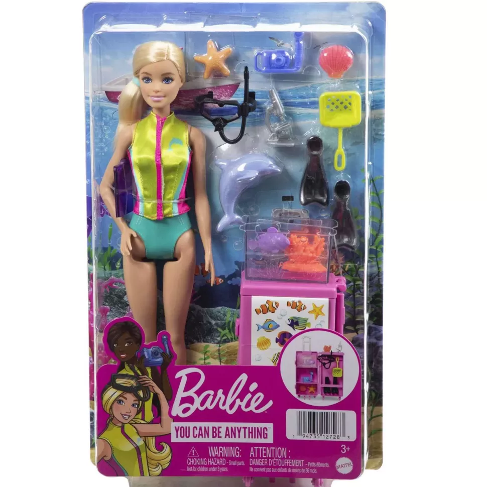 Barbie Tu Puedes Ser Biologa Marina Muneca Rubia 3 Anos* Muñecas