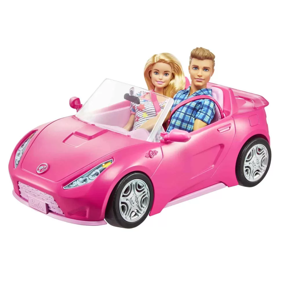 Barbie Y Ken Con Coche Y Armario De Juguete Dos Munecos Con Descapotable Rosa Y Armario Para Prendas* Muñecas