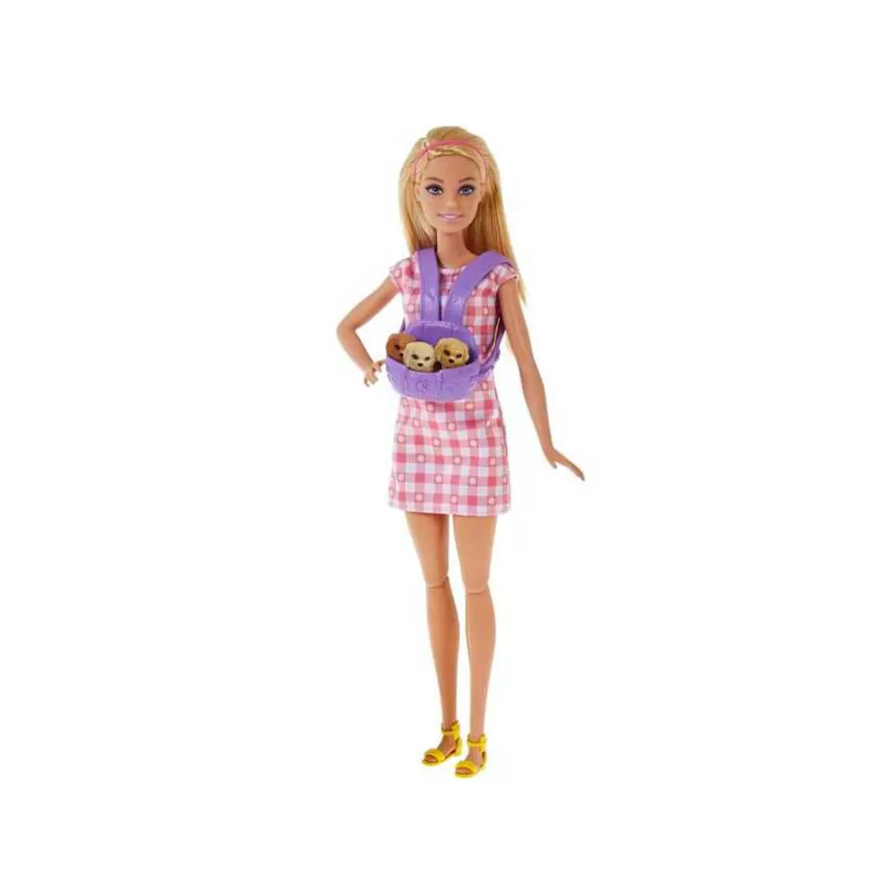 Barbie Y Sus Cachorros Muneca Rubia Y Perritos De Juguete 3 Anos* Muñecas