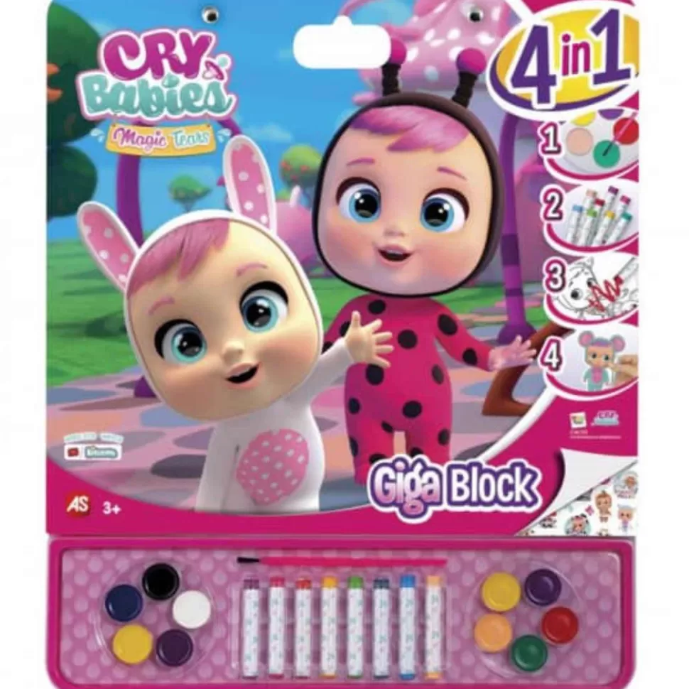 Bebes Llorones Manualidades^ Libro De Colorear Giga Block 4 En 1
