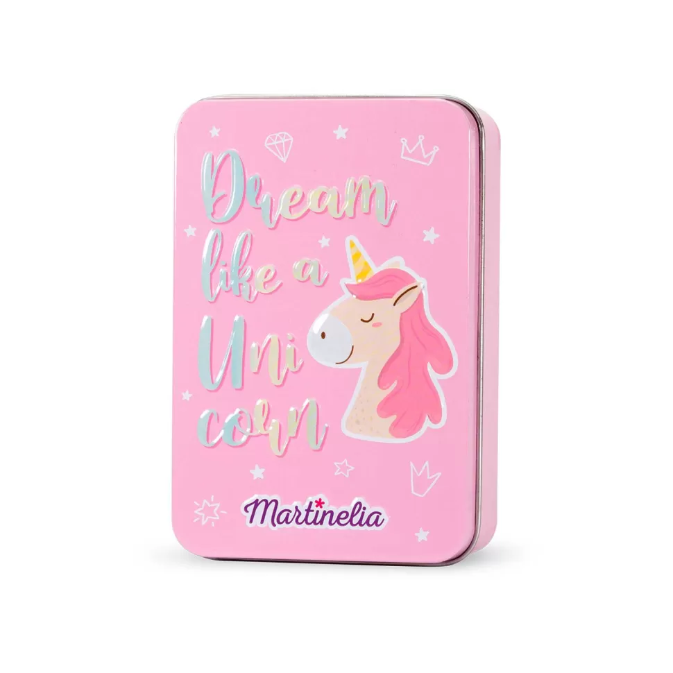 Martinelia Juguetes De Imitación Y Hogar^Caja Metalica De Maquillaje Infantil Little Unicorn