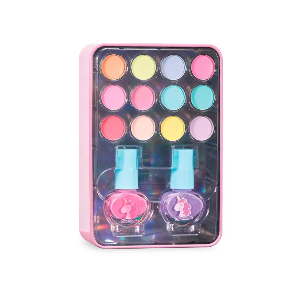 Martinelia Juguetes De Imitación Y Hogar^Caja Metalica De Maquillaje Infantil Little Unicorn