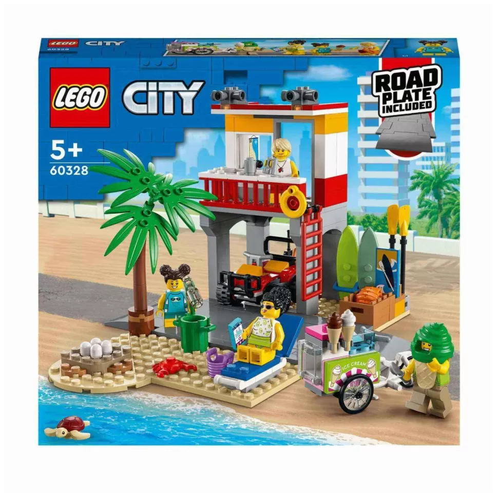 * Juegos De Construcción^ City 60328 Base De Socorristas En La Playa