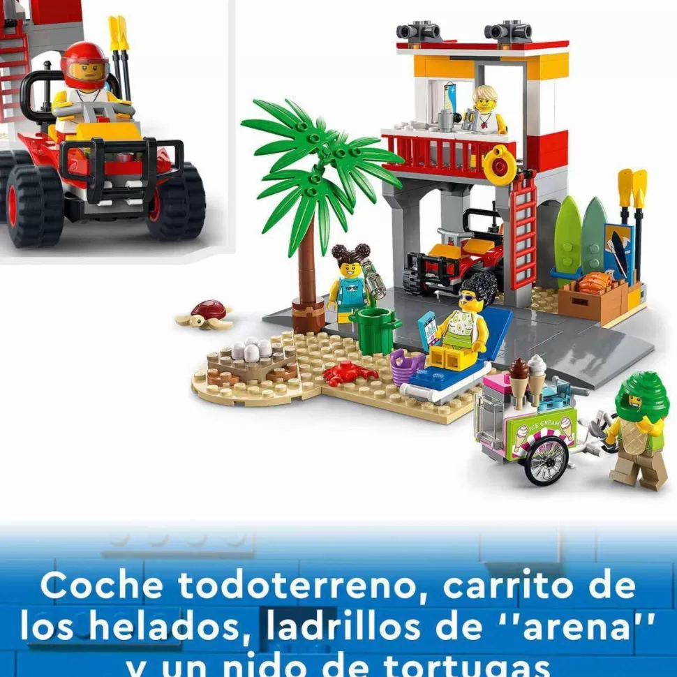 * Juegos De Construcción^ City 60328 Base De Socorristas En La Playa