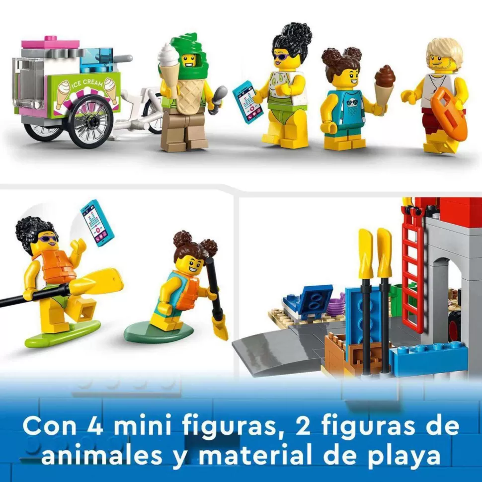 * Juegos De Construcción^ City 60328 Base De Socorristas En La Playa