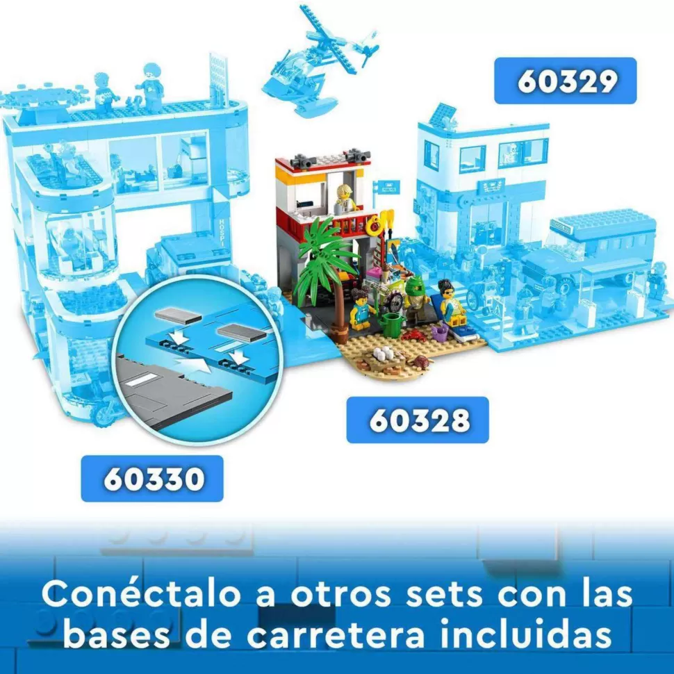 * Juegos De Construcción^ City 60328 Base De Socorristas En La Playa