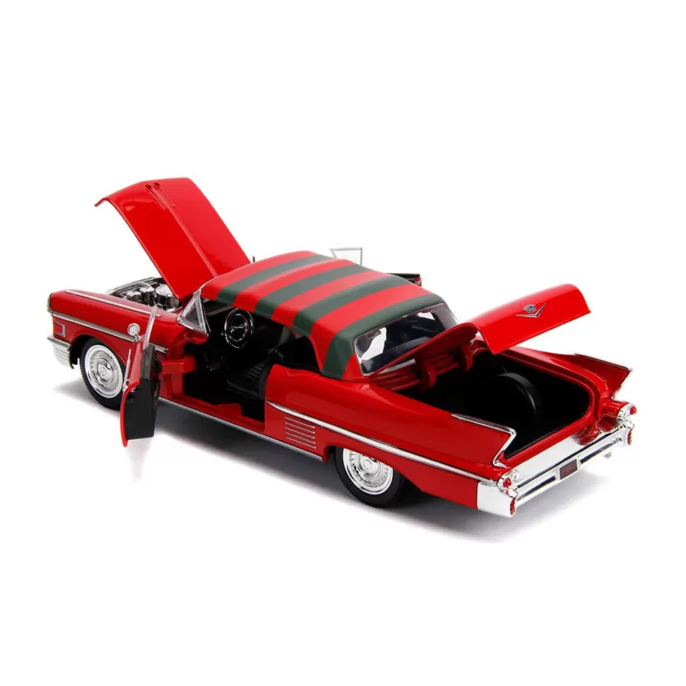 Películas y Series Coche De Metal De Pesadilla En Elm Street 1:24 Con Figura* Figuras Y Minimundos