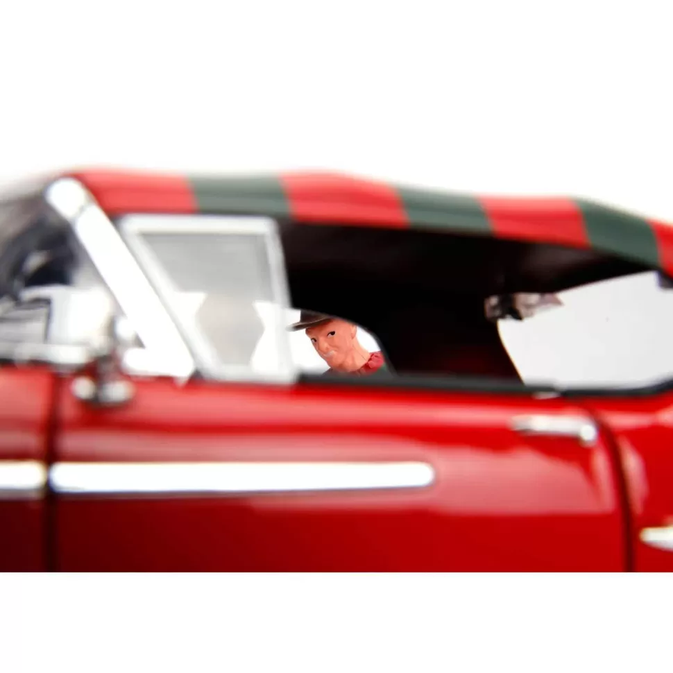 Películas y Series Coche De Metal De Pesadilla En Elm Street 1:24 Con Figura* Figuras Y Minimundos