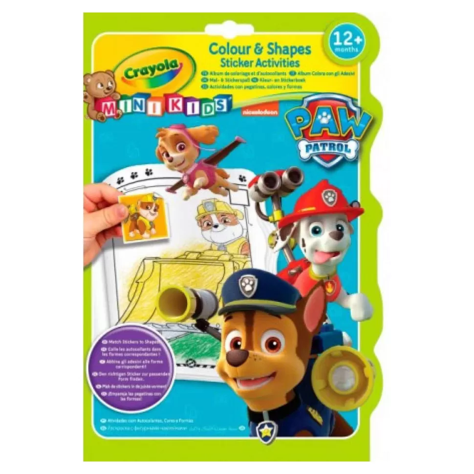Patrulla Canina Paw Patrol Crayola Libro Para Colorear + Stickers Patrulla Canina* Manualidades