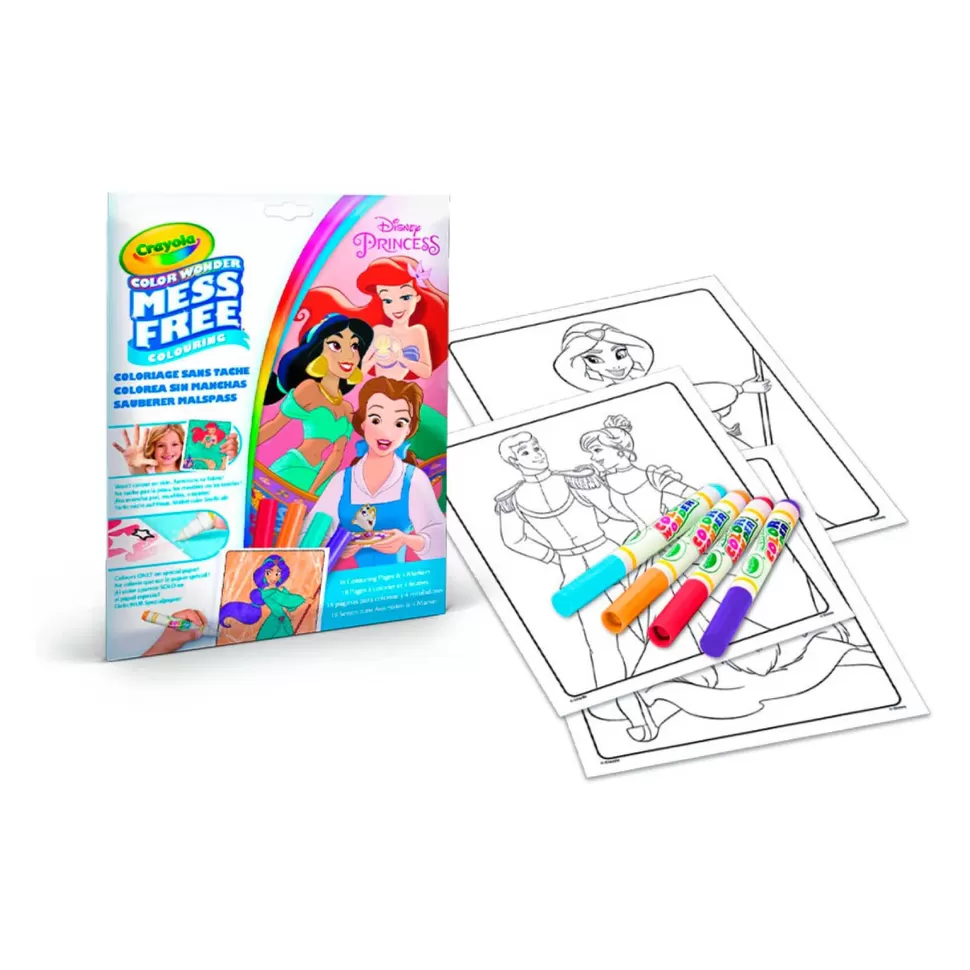 * Crayola Wonder Colorea Sin Manchas Princesas * Manualidades