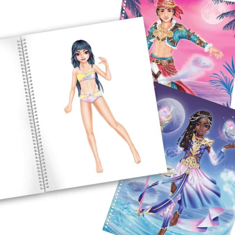 TopModel Manualidades^Create Your Top Model Libro Para Colorear Y Pegatinas