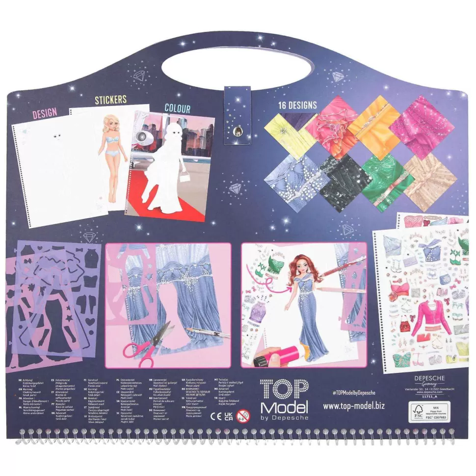 TopModel Cuaderno Para Colorear Create Your Glamour Special* Manualidades