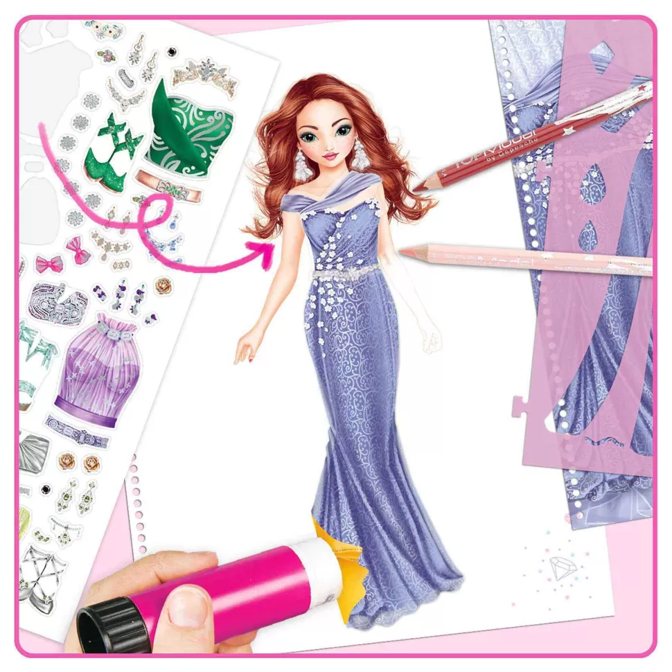 TopModel Cuaderno Para Colorear Create Your Glamour Special* Manualidades