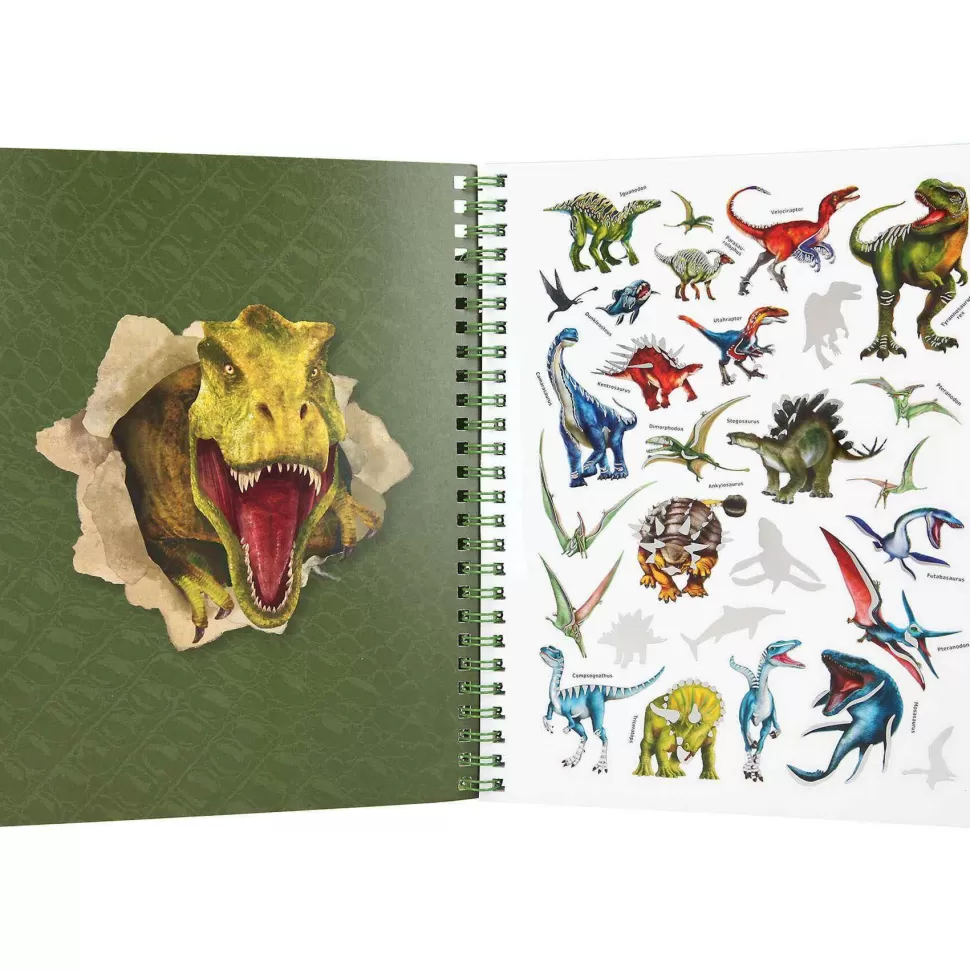 TopModel Manualidades^Dino World Libro De Colorear Con Lapices