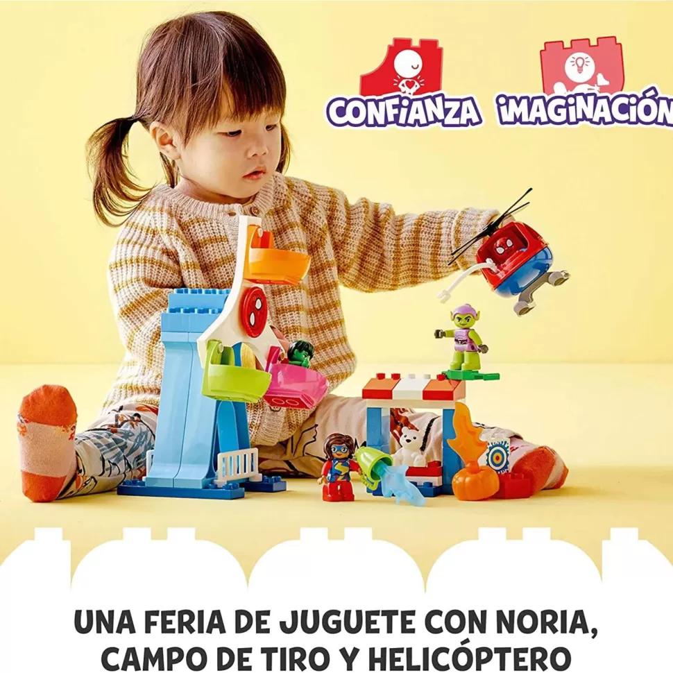 * Duplo Marvel Spiderman Y Sus Amigos Aventura En La Feria 10963* Juegos De Construcción