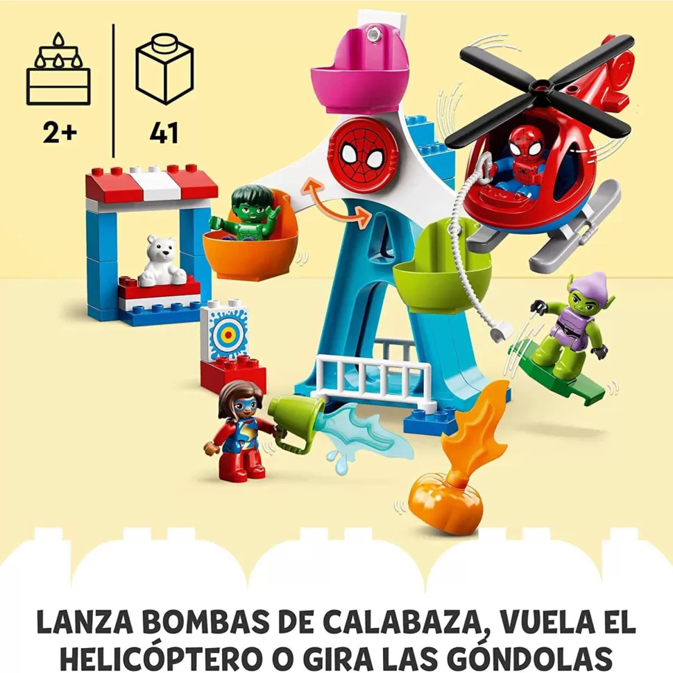 * Duplo Marvel Spiderman Y Sus Amigos Aventura En La Feria 10963* Juegos De Construcción