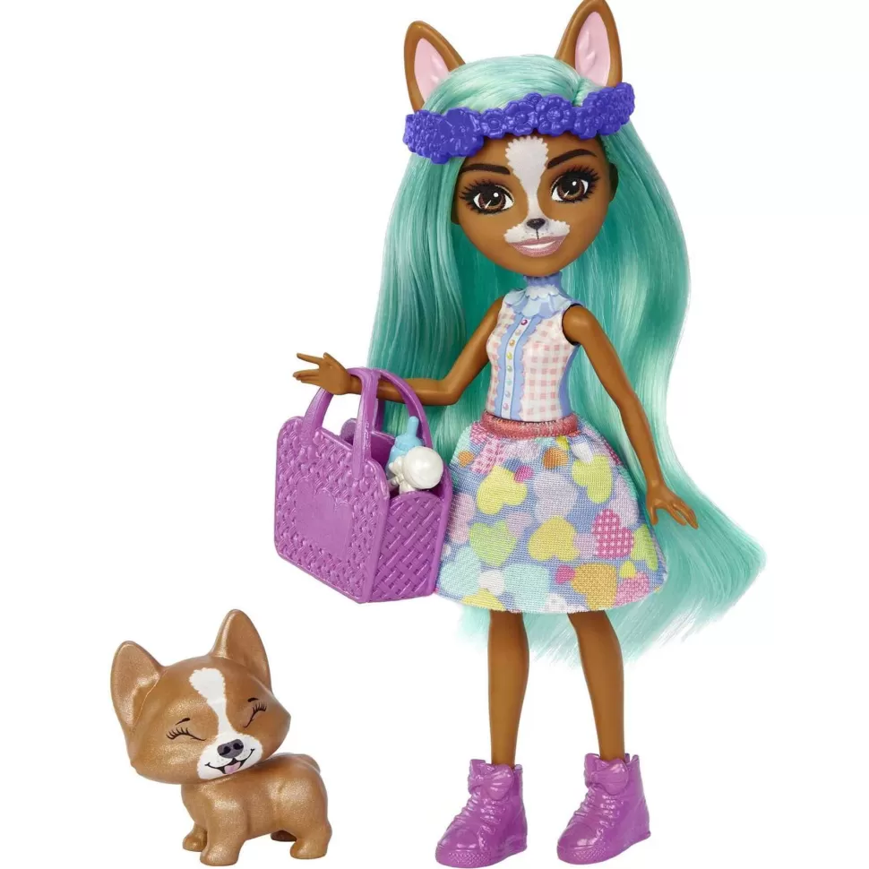 Enchantimals Muñecas^ Baby Bffs Crizia Corgi Muneca Con Mascotas 4 Anos