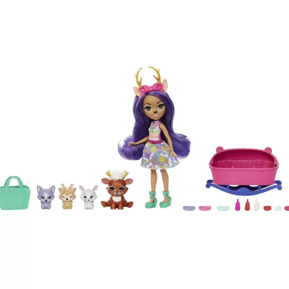 Enchantimals Muñecas^ Baby Bffs Danessa Deer Muneca Con Mascotas 4 Anos