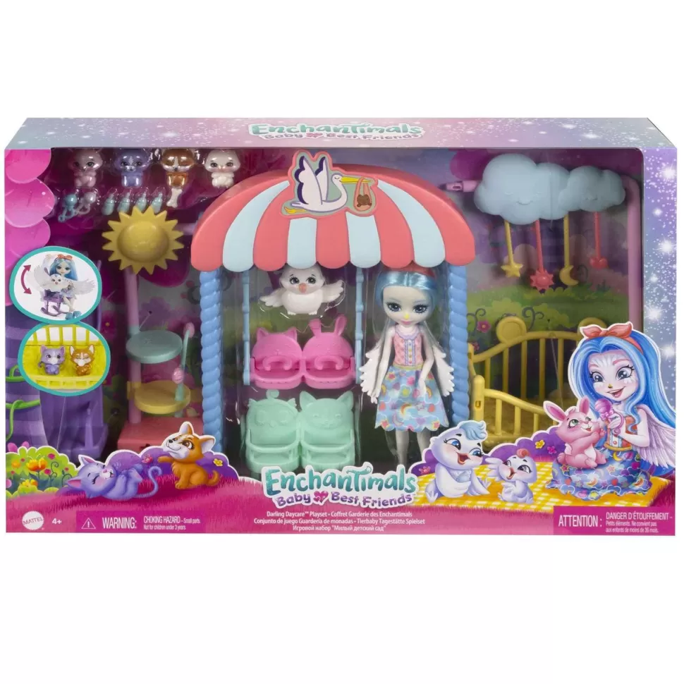 Enchantimals Baby Bffs Guarderia Starley Stork Muneca Y Set 4 Anos* Muñecas